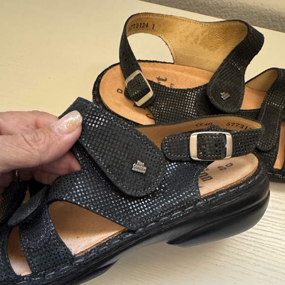Finn Comfort Gomera Black Women Sandals 40 - Picture 9 of 11